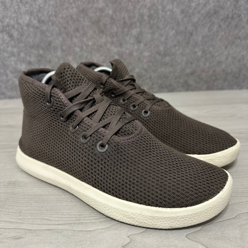 Allbirds Tree Toppers Womens Size 9 Brown High Top Sneakers Sustainable Knit